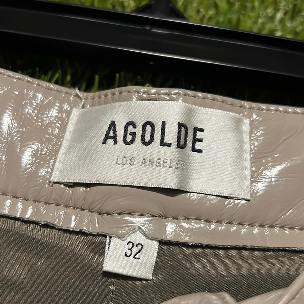 ⭐️ AGOLDE '90s Pinch Waist Patent Recycled Leather Blend Jeans - Picture 5 of 5